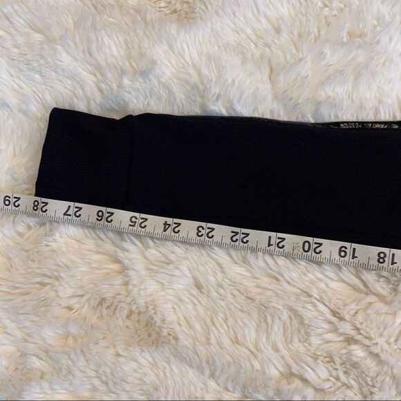 No Ka’ Oi Black Ecno Pants Tuxedo Stripe Leggings Tights Textured NWT Size XS/S - Picture 7 of 10